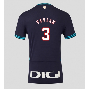 Athletic Bilbao Dani Vivian #3 Maglia Gara Trasferta Repliche 2025-26 Maniche Corte